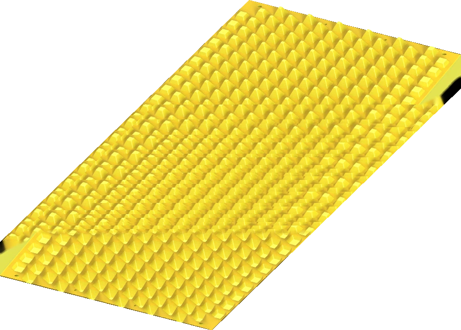FODS trackout control mats covering the stabilized construction entrance